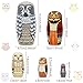 NEPOG Set of 5 Owl Family Nesting Dolls Forest Animals Nesting Dolls Matryoshka Russian Doll Figurines Kids Stacking Dolls for Father's Day Christmas Birthday Owl Lover Home Decoration