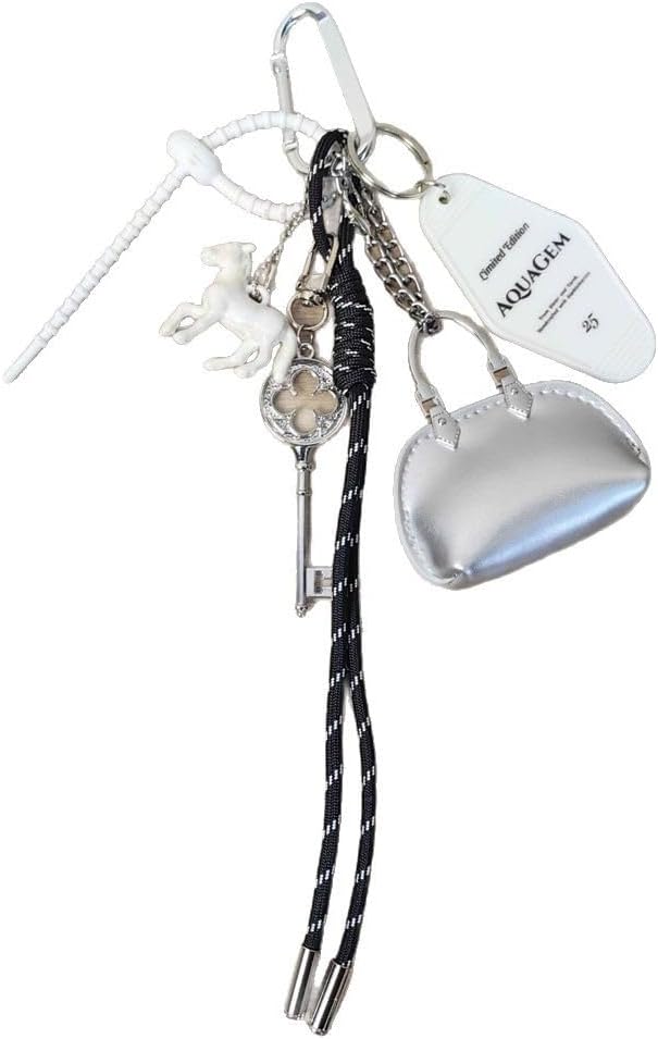 Cute Purse Charms for Handbags, Trendy Coquette Y2K Accessories Keychains Fashion Cutecore Kawaii Bag Charm Key Fob