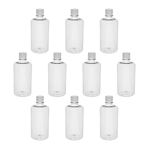 Vista 37 de Othmro 10 botellas de plástico de reactivo químico de laboratorio, 6.8 fl oz/6.8 onzas líquidas/6.8 onzas líquidas de boca pequeña/sólida redonda