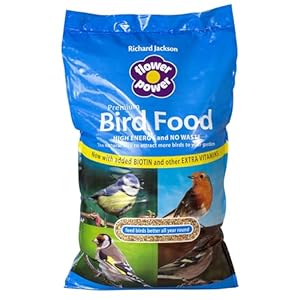 Richard Jackson Flower Power Premium Wild Bird Feed with Natural High Energy Seeds, 12.75kg