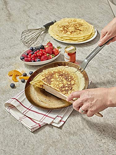 Foto von de Buyer - Crêpe-Pfanne CARBONE PLUS aus schwerem Eisenstahl - 30 cm - 5120.30, Silber