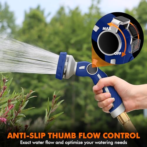 Image of RESTMO Hose Nozzle Heavy Duty, Metal Water Hose Sprayer for Garden