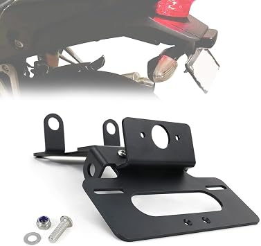 Fender Eliminator Tail Tidy Fit for CBR125R/CBR250R/CBR300R/CB300F | Aluminum Alloy, M10 Signal Compatible, Uses OEM License Plate Light, Lightweight & Scratch Resistant, Hardware Included