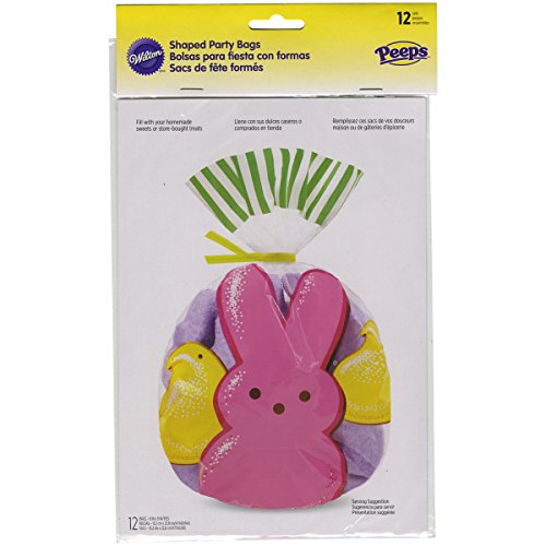 Wilton 1912-0930 12 Count Peeps Shaped Party Bags, Multicolor #TOP10