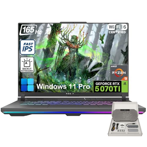 ASUS ROG Strix-G16 Gaming Laptop - 16' 165Hz 300 nits Display, AMD Ryzen 9 8940HX (Up to 5.3 GHz),...