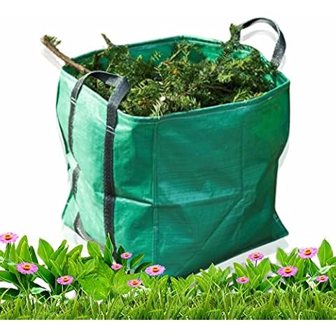 Garden Waste Bag Reusable Garden Bag Heavy Duty Waste Sacks Leaf Collector Ideal For Collecting Rubbish Grass Weeds Shrub And Leaves Gardening Accessories 48x41x48cm In Size (Pack Of 1) Cover