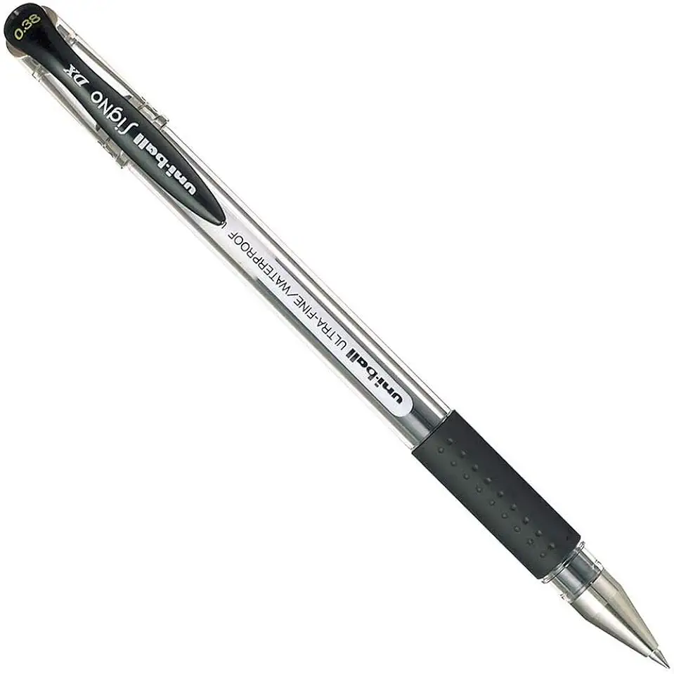 CANETA CIS UNIBALL SIGNO DX PRETA 0,38mm