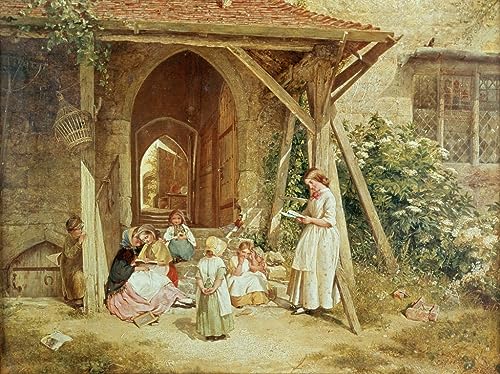 Pintura mural vintage para renovar paredes vacías en el dormitorio familiar, 60x90cm