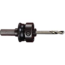 Starrett Quick Hitch Arbor, Carbide Tipped Pilot Drill, Easy Hole Saw Changes, Prevents Overtightening, 6.35mm Pilot, 11mm Shank, 5/8"-18 Thread - XA2