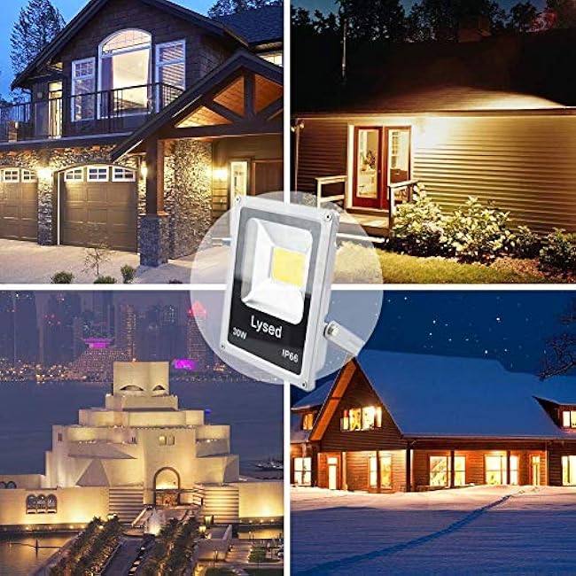 12 Volt Flood Light Bowfishing Lights 30W Low Voltage Flood Lights Outdoor IP66 Waterproof (Warm Light 2Pack)