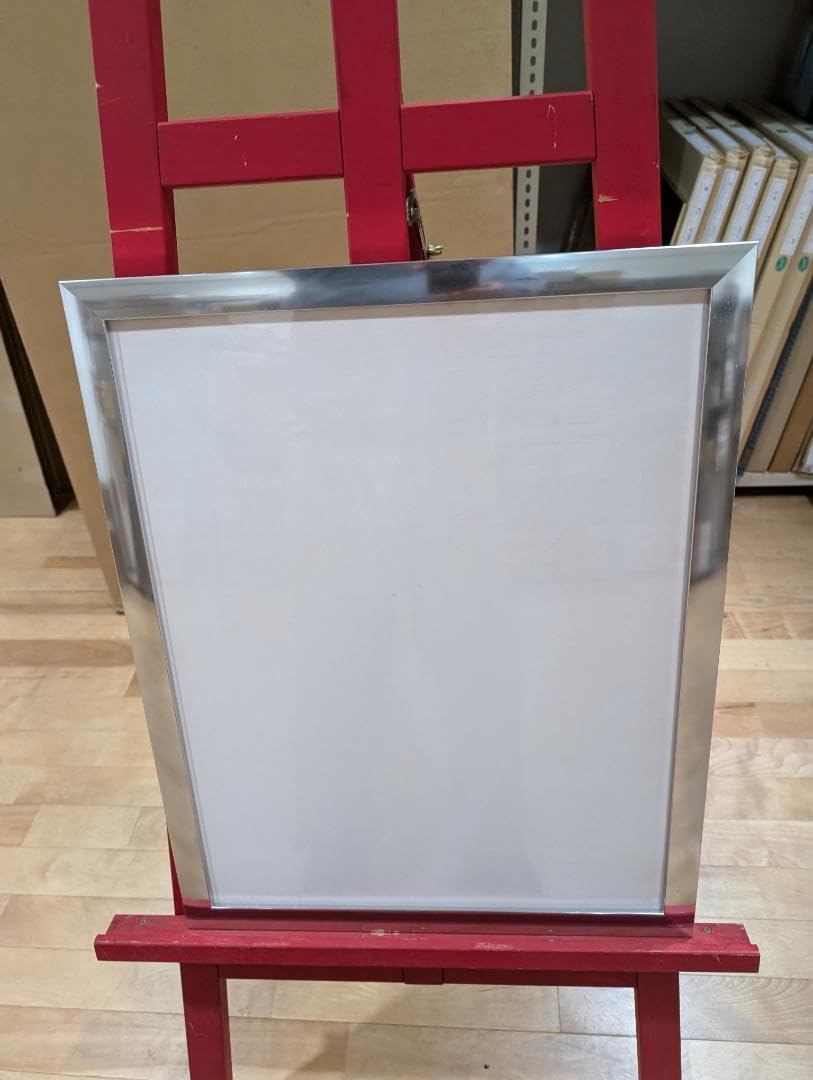 Amazon.co.jp: 額縁LEXステンレス 外寸法464×585×15㎜内寸法424