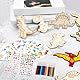 Moosono 88 Stück Dinosaurier Holz Bastelsets für Kinder, Dino Geburtstag Basteln Kinder ab 4 5 6 7 8 9 Jahre, Kindergeburtstag Basteln DIY Holzbastelsets für Jungen Mädchen