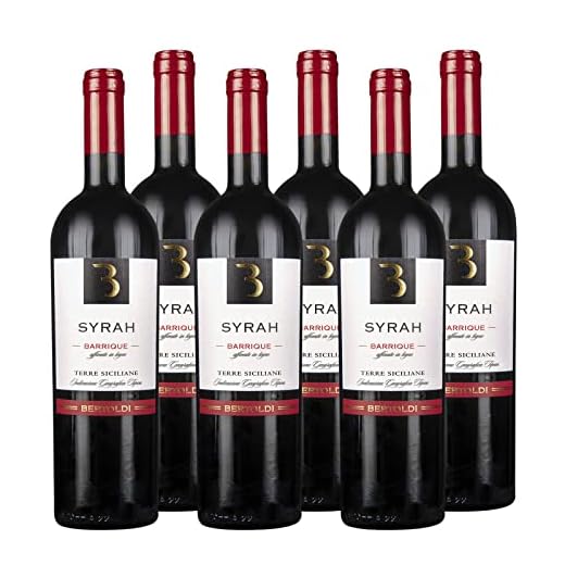 Syrah Barrique Terre Siciliane IGT "Bertoldi" Rotwein Sizilien trocken (6 x 0.75l)