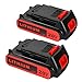 2 Pack LBXR20 2.5Ah Replacement Battery for 20V Black and Decker LBXR20-OPE LB20 LBX20 LBX4020 LB2X4020-OPE Cordless Power Tools