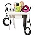 GEMITTO Hair Dryer Holder, Wall Mounted Dryer Storage Hair Care Tools Holder for Blow Dryer, Straightener, Cosmetics, Toothbrush Plastic (No Drilling)