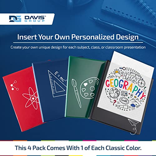 Image of Easyview 3-Ring Binder, 2 inch Round Rings, Classic Colors, 4 Pack