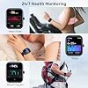 Smart Watch para Hombre Mujer con Alexa Integrado, Llamadas Bluetooth, Pantalla Táctil HD de 1.83'', Rastreador de Fitness con Monitor de Ritmo Cardíaco/Sueño, 120+ Modos Deportivos, Resistente al Agua IP68 para Android e iOS 6