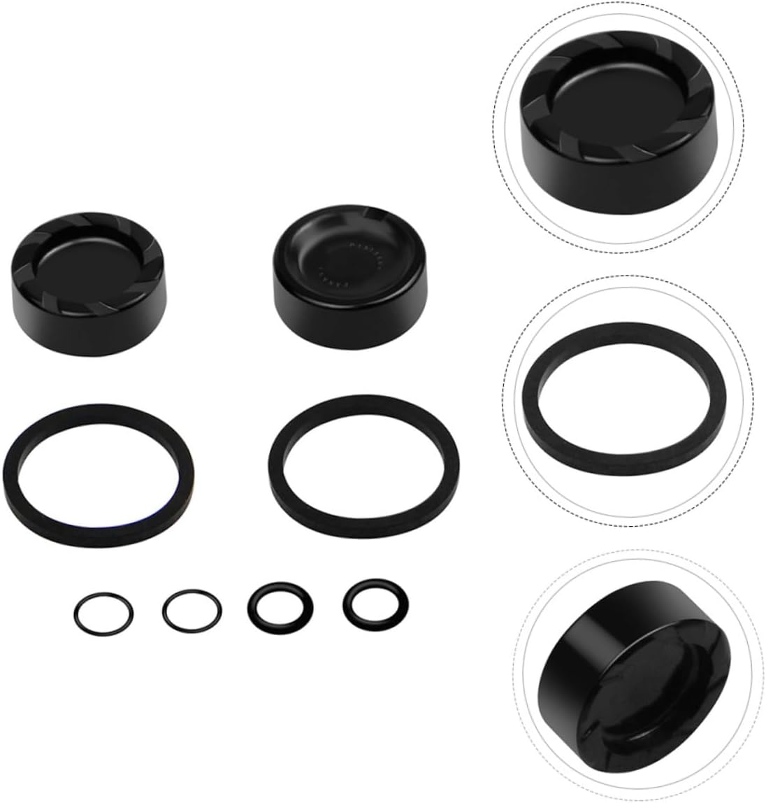 Piston Hydraulic Brake Caliper Kit Easy to Install Compatible for Mountain