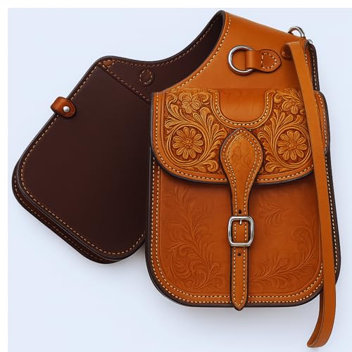 Alice International Premium Reitsatteltasche – stilvoll und funktional, organisieren Sie Ihre Ausrüstung mit Stil, Pferde-Satteltasche, geschnitzt, Ausrüstungsgröße: 25,4 cm L x 25,4 cm B x 8,9 cm T