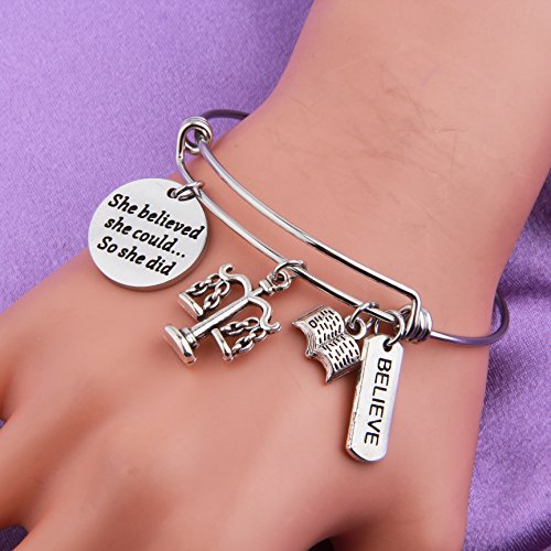 Maofaed Scales Of Justice Lawyer Gifts For Her Law Judge Student Graduation Jewelry (Lawyer Bracelet) #TOP3