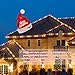 Juegoal Christmas Inflatables Outdoor Decorations, 5FT Inflatable Xmas Hat, Lighted Blow Up Giant Red Hat with Built in LED Lights, Light Up Holiday Winter Roof Lawn Yard Garden Decor