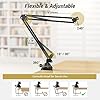 TONOR Microphone Boom Arm, Adjustable Microfono Stand Mic Arm with Extra-large Pop Filter, 3/8’’ and 5/8’’ Screwadapter, Equipment for Podcast, Recording, Streaming, 35cm+35cm, T10 #4