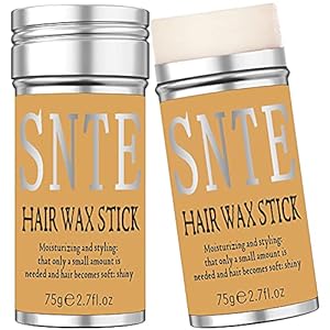 Hair Wax Stick, 2pcs - Wax Stick for Hair Wigs Flyaway Hair Tamer Stick for Smoothing Flyaways & Taming Frizz, Flyaways Hair Stick Hair Wax for Women