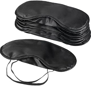 Mudder Blindfold Eye Mask Shade Cover for Sleeping with Nose Pad, 10 Pack