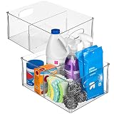 ClearSpace All-Purpose Bins with Divider XL(13.5x10x6) – Perfect Kitchen Organization or Pantry Stor