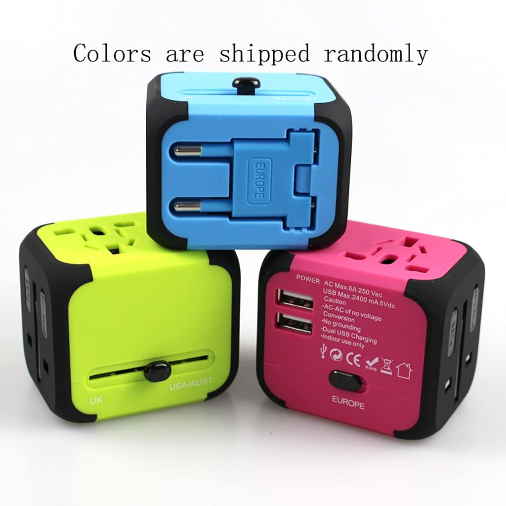 Gniazdo międzynarodowe przetwornice International Plug Converter, Gniazdo Travel Travel Carger, Międzynarodowa ładowarka AC. Adapter wtyczki z 2 Usb. adapter wtyczki zasilania