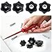 Meuey Lyot 6-Star Knob 10PCS 1/4 Inch Nylon Hex Head Thru Star Knobs Tighten Clamping Knobs Threaded Knobs
