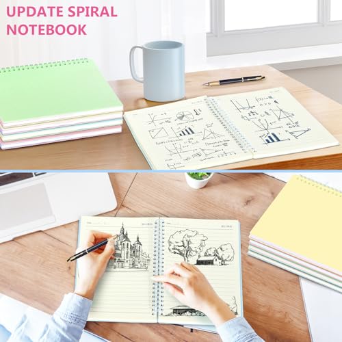 Cahier à spirale A5 avec couverture rigide anti-cornes - 5