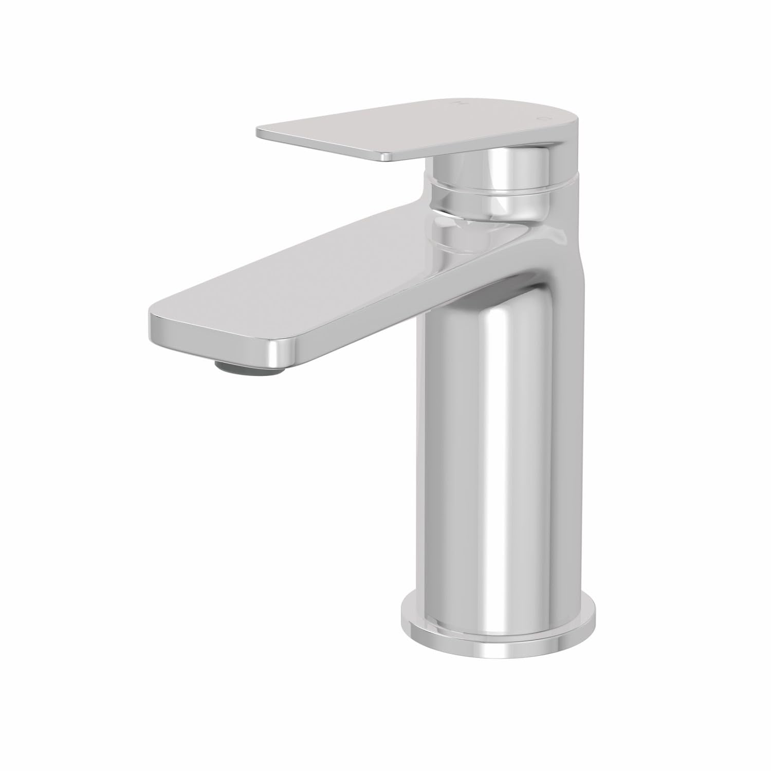 Architeckt® Tirso Bathroom Basin Sink Mixer Tap Modern Mono Round Single Lever Handle Faucet for Sinks, Chrome
