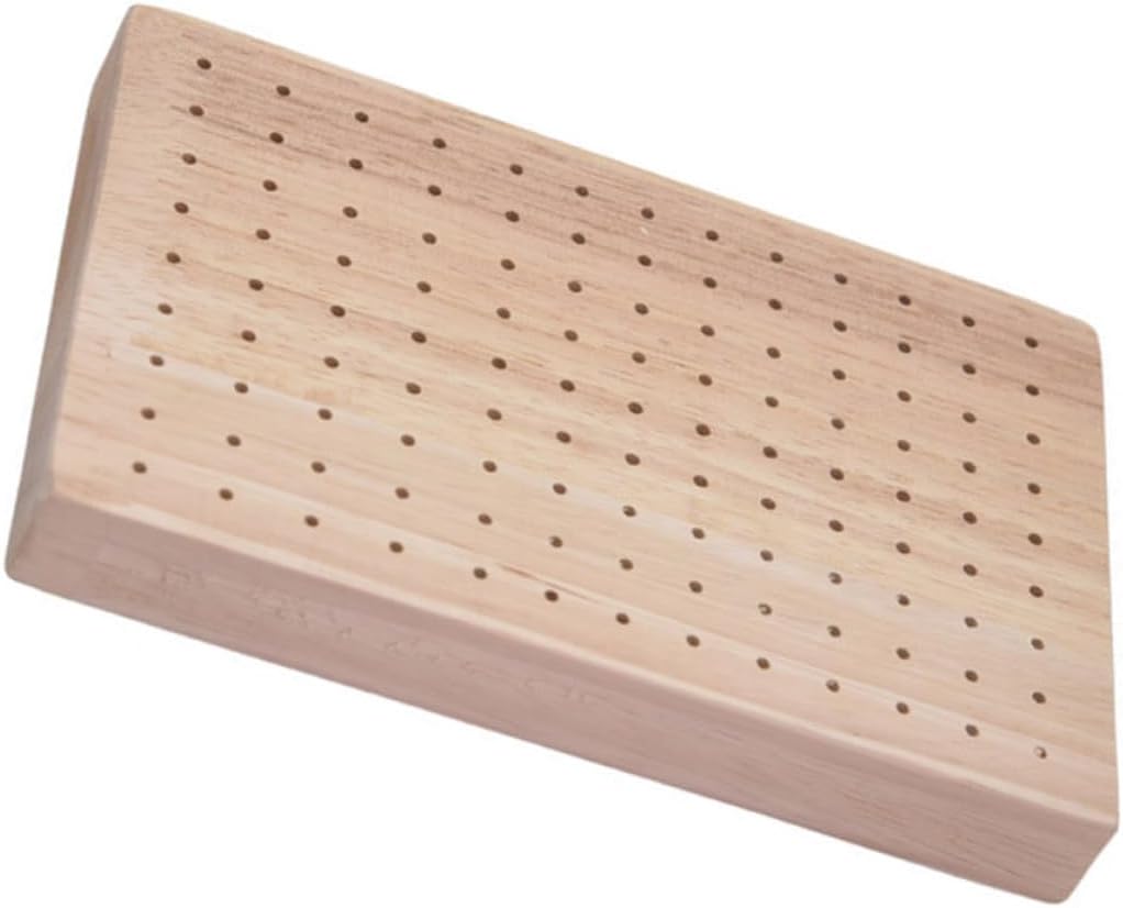 Food Skewer Board for Appetizers, Oak Beige Rectangular Xmas