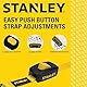 Stanley S2002 Spanngurte, geschlossene Cambuckle, 3 m x 2,5 cm, 1.200 Bruchfestigkeit, 4 Stück