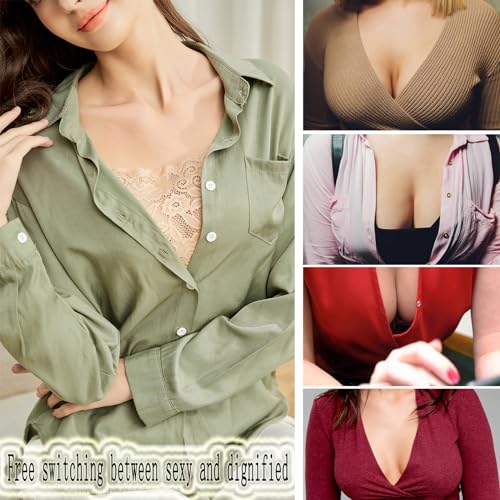 Lady Lace Wearable Mock Camisole Bra Insert Overlay Modesty Panel Vest.2