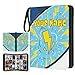 Personalized Trading Card Binder with Name, Card Holder Album, 3-Ring Zipper Design for Sports, Game and Collectible Trading Cards, Gift for Kids Boys Girls (#4)