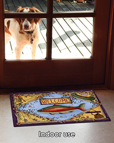 Toland Home Garden 800206 Rainbow Trout Summer Door Mat 18X30 Inch Welcome Outdoor Doormat For Entryway Indoor Entrance #TOP3