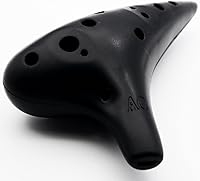 Vista 25 de Aestivate Ocarina de plástico Instrumento 12 Agujero Ocarina Alto C 12-Hole Ocarina Instrumento Easy Instrument Ocarina puntiagudo (blanco)