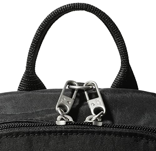 Image of Securtex Anti-theft Vacation Travel Backpack 10x13 inch Slash-Resistant Nylon Daypack w /RFID, Black Cheetah