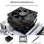 Thermalright SI-100 Black CPU Air Cooler, 6×6mm Heat Pipes, TL-E12B PWM Quiet Fan CPU Cooler with S-FDB V2.0 Bearing, AGHP 3.0 Technology, for AMD AM4 AM5/Intel 1150/1151/1200/1700/2066/1851 - Image 3