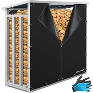 KESSER Kaminholzregal 25497 Metall 188x70x185 cm