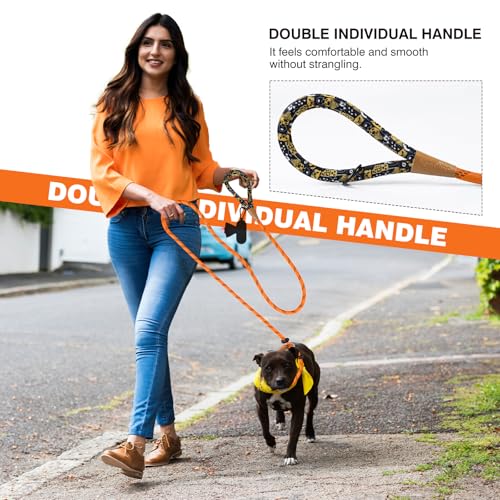 lynxking Slip Lead Dog Leash Reflective, Heavy Duty Comfortable Strong Rope for Large Medium Small Dogs No Pull Pet Training (Orange, Large 1/2in x 6ft-Slip Lead) - Image 6