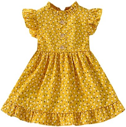 VINUOKER Toddler Baby Girl Skirt Floral Dress Summer Sundress Little Girl Casual Dresse Summer Fall Outfits