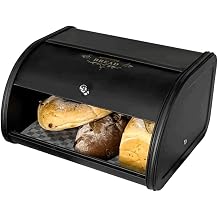 Pratik ekmek kutusu, ekmek kutusu, rulo kapakl  metal ekmek kutusu, b y k kapasiteli ekmek tutucu, ev, mutfak, tezgah, ekmek saklama i in yerden tasarruf edin