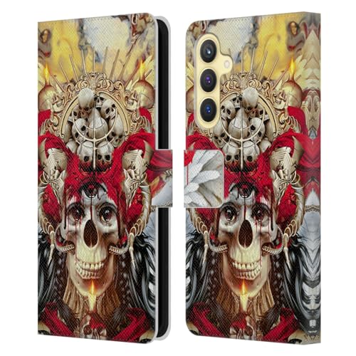 Carcasa Samsung Galaxy S23 FE 5G Funda Antigolpes Cuero Libro Calavera de 3 Ojos