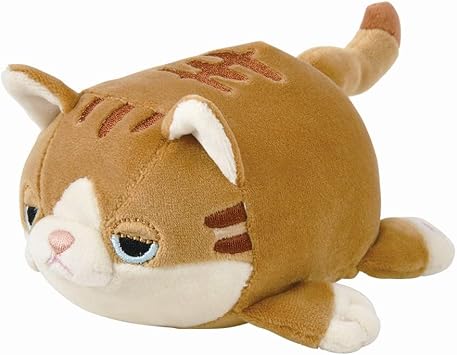 Ribuha Aoto 48927-36 Marshmallow Animal Tea Trap Cat Wheat Total Length Approx. 4.3 inches 11 cm, Plush Toy