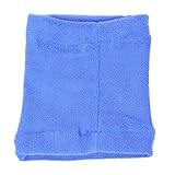 ABOOFAN Elastic Dog Earmuff Noise Protection Blue Fleece Ear Cover M Size Comfortable Puppy Snood Neck