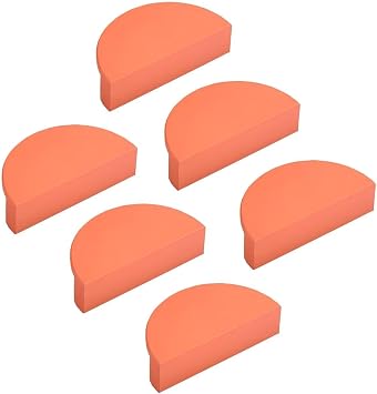 6Pcs Decorative Drawer Pulls Cabinet Pull Handles Ball Shape Knobs Cupboard Dresser Furniture Pull Handles with Screws,Orange,Length 100mm