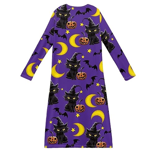 JooMeryer Womens Long Sleeve Cardigan Halloween Pumpkin Open Fornt Lightweight Coats Duster4